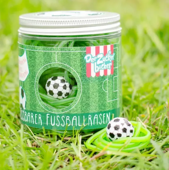 Naschdose - Essbarer Fußballrasen