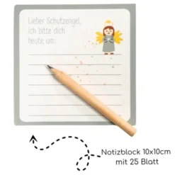 Notizblock mit Stift - Schutzengel, ich bitte dich heute um