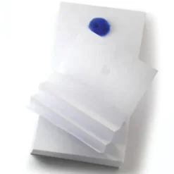 Notizblock zupf - Merkblock mit 100 Blatt & Pompon blau
