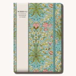 Notizbuch Blumen A5 liniert mit Goldschnitt – Hardcover mit floralen Design & geprägter Struktur No. 2