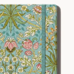 Notizbuch Blumen A5 liniert mit Goldschnitt – Hardcover mit floralen Design & geprägter Struktur No. 2