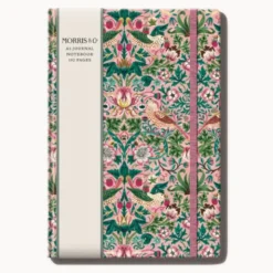 Notizbuch Blumen A5 liniert mit Goldschnitt – Hardcover mit floralen Design & geprägter Struktur No. 3