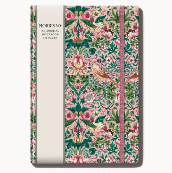 Notizbuch Blumen A5 liniert mit Goldschnitt – Hardcover mit floralen Design & geprägter Struktur No. 3