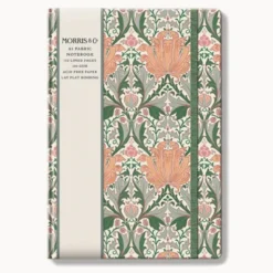 Notizbuch Blumen A5 liniert mit Goldschnitt – Hardcover mit floralen Design & geprägter Struktur No. 5