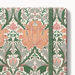 Notizbuch Blumen A5 liniert mit Goldschnitt – Hardcover mit floralen Design & geprägter Struktur No. 5