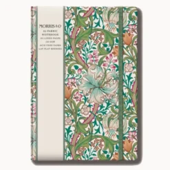 Notizbuch Blumen A5 liniert mit Goldschnitt – Hardcover mit floralen Design & geprägter Struktur No. 4
