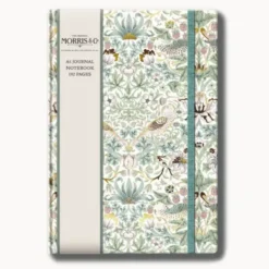Notizbuch Blumen A5 liniert mit Goldschnitt – Hardcover mit floralen Design & geprägter Struktur No. 1