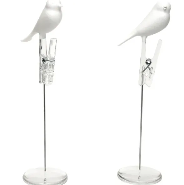 Notizhalter Spatz / Note Sparrow weiß