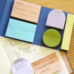 Notizzettel Set STICKY NOTES - 5 Haftnotizzettel je 70 Blatt