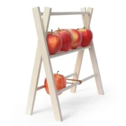 Obstregal Holz 3 Ebenen – FRUITS ON AIR für lange frisches Obst