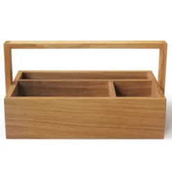 Ordnungsbox aus Eiche mit Tragegriff - Werkzeugbox All you need