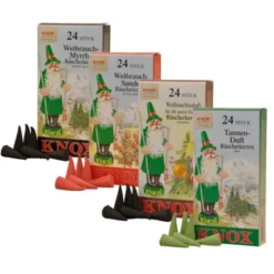 Original Räucherkerzen WEIHNACHTSDÜFTE 4er-Set a 24 Räucherkegel