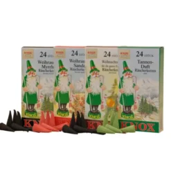 Original Räucherkerzen WEIHNACHTSDÜFTE 4er-Set a 24 Räucherkegel
