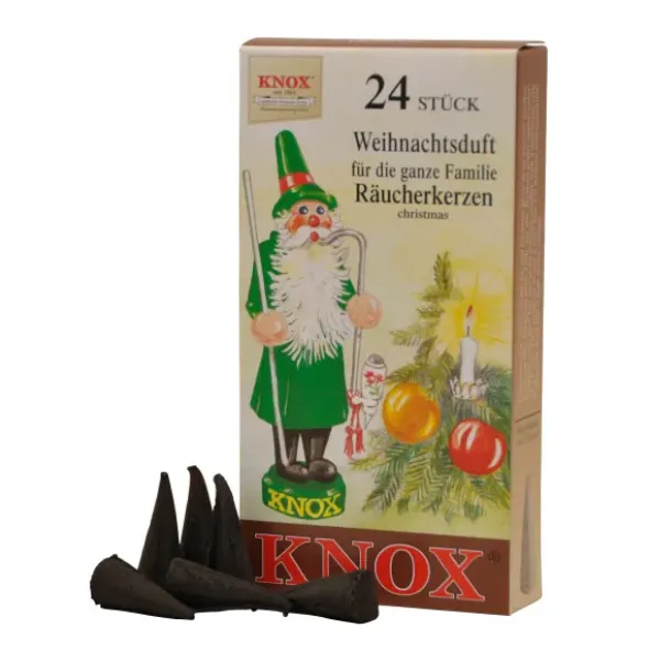 Original Räucherkerzen WEIHNACHTSDUFT, 24 Räucherkegel
