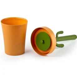 Papierkorb CACTRASH - Kaktusmülleimer orange-grün