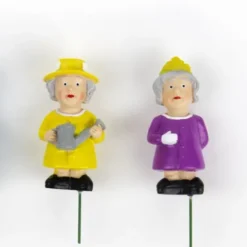 Pflanzenstecker - königliche Mini Gartenzwerge 4er Set