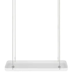 Pflanzentablett S / Hängeregal Metall 38 cm weiß