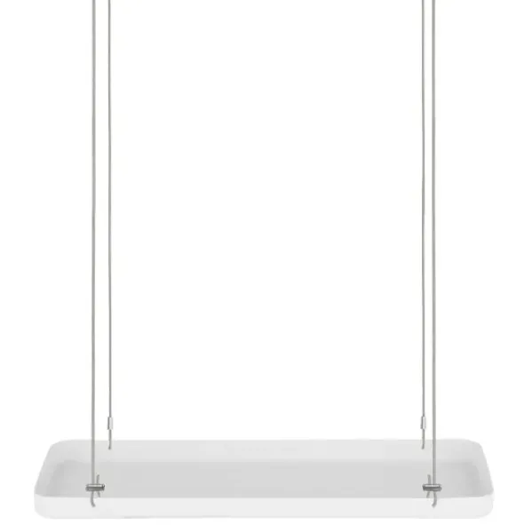 Pflanzentablett S / Hängeregal Metall 38 cm weiß