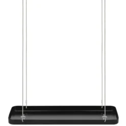 Pflanzentablett S / Hängeregal Metall 38 cm schwarz