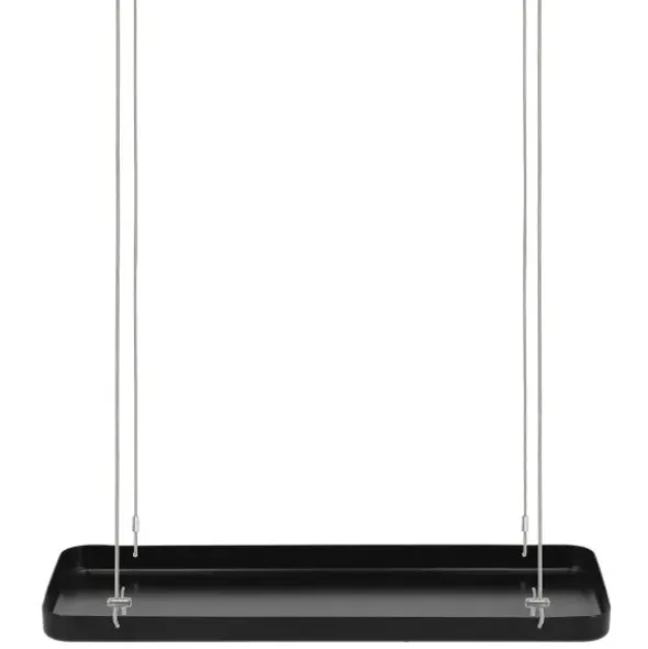 Pflanzentablett S / Hängeregal Metall 38 cm schwarz