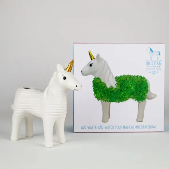 Pflanztier Chia Einhorn - Keramiktier mit Samen
