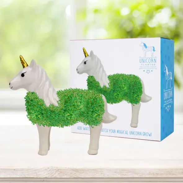Pflanztier Chia Einhorn - Keramiktier mit Samen