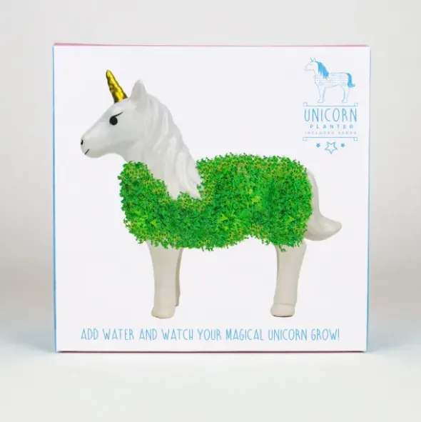 Pflanztier Chia Einhorn - Keramiktier mit Samen