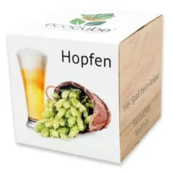 Pflanzwürfel Hopfen mit persönlicher Gravur