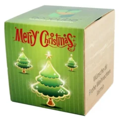 Pflanzwürfel Tannenbaum Merry Christmas 2 mit persönlicher Gravur