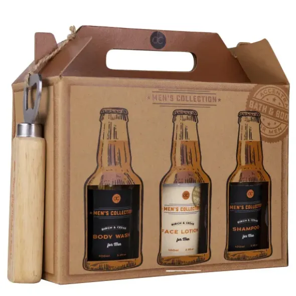 Pflegeset Bierflaschen Sixpack - Männer Geschenkset mit 6 Flaschen inkl. Flaschenöffner
