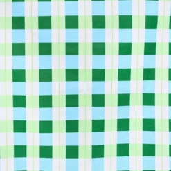Picknick- und Stranddecke L 170 x 170 cm mit Beutel – schnelltrocknend & leicht, grün-blau kariert