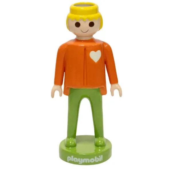 Playmobil Dekofigur & Vase Keramik, 35 cm Mann orange