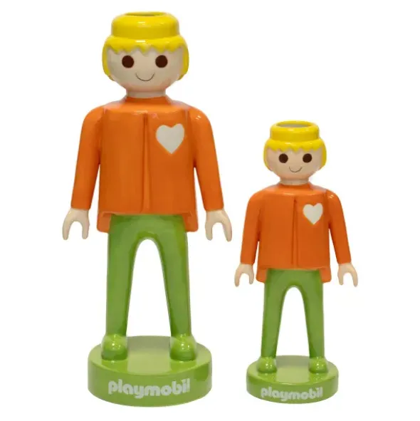 Playmobil Dekofigur & Vase Keramik, 35 cm Mann orange
