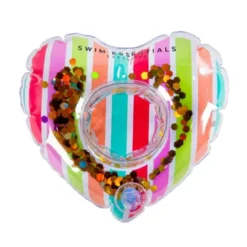 Pool Getränkehalter HEART RAINBOW Becherhalter aufblasbar