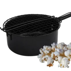 Popcorn-Pfanne für Grill und Lagerfeuer