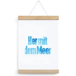 Posterleiste A4 Eichenholz 21 cm, personalisiert