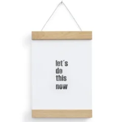 Posterleiste Holz 15 cm (Din A5), magnetische Leiste aus Eichenholz