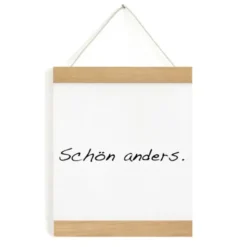 Posterleiste Holz 15 cm (Din A5), magnetische Leiste aus Eichenholz