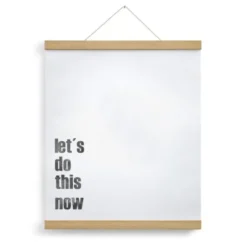 Posterleiste Holz 42 cm – magnetische Leiste aus Eichenholz (DIN A2)
