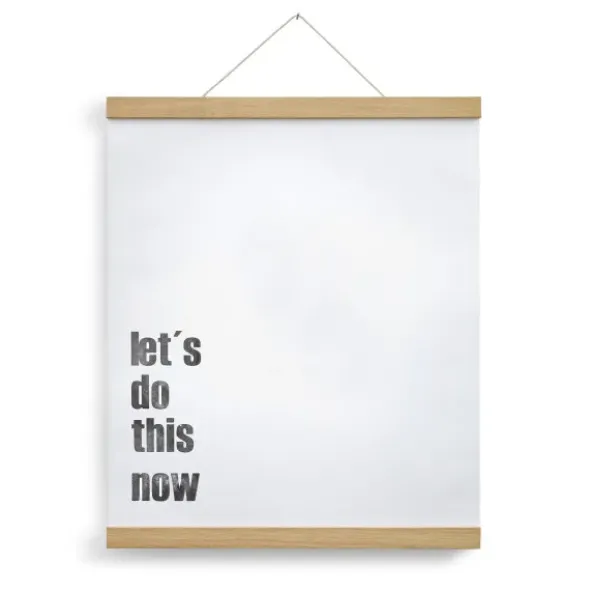 Posterleiste Holz 42 cm – magnetische Leiste aus Eichenholz (DIN A2)
