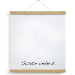 Posterleiste Holz 50 cm – magnetische Leiste aus Eichenholz