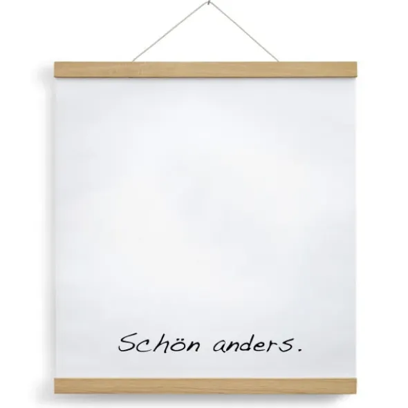 Posterleiste Holz 50 cm – magnetische Leiste aus Eichenholz