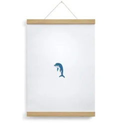 Posterleiste Holz 30 cm – magnetische Leiste aus Eichenholz (DIN A3)