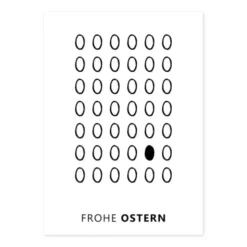 Postkarte FROHE OSTERN Ostereier