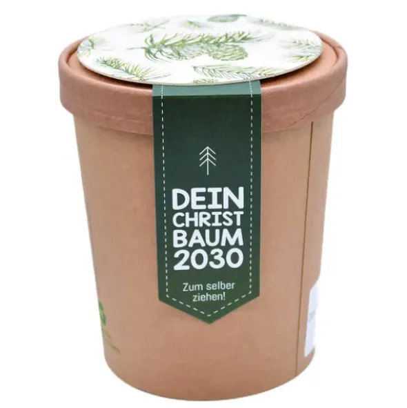 Pott groß zum Aussäen Tannenbaum - Dein Christbaum 2030
