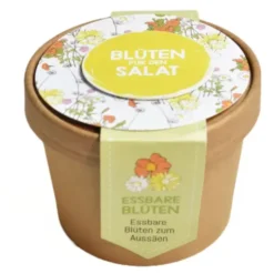 Pott zum Aussäen - Blüten für den Salat