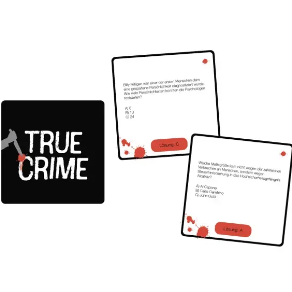 Quiz Kartenspiel - True Crime