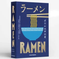 Ramen Set im Aufbewahrungsbuch 5-teilig – Nudelschneider, Ramenlöffel, Essstäbchen