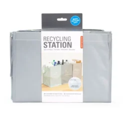 Recyclingstation - Recyclingbeutel mit Tragegriff, 3er-Set
