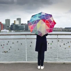 Regenschirm RONDO / Taschenschirm bunt Kreise